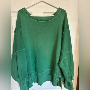 We The Free Vibrant Green Knit Top Camden